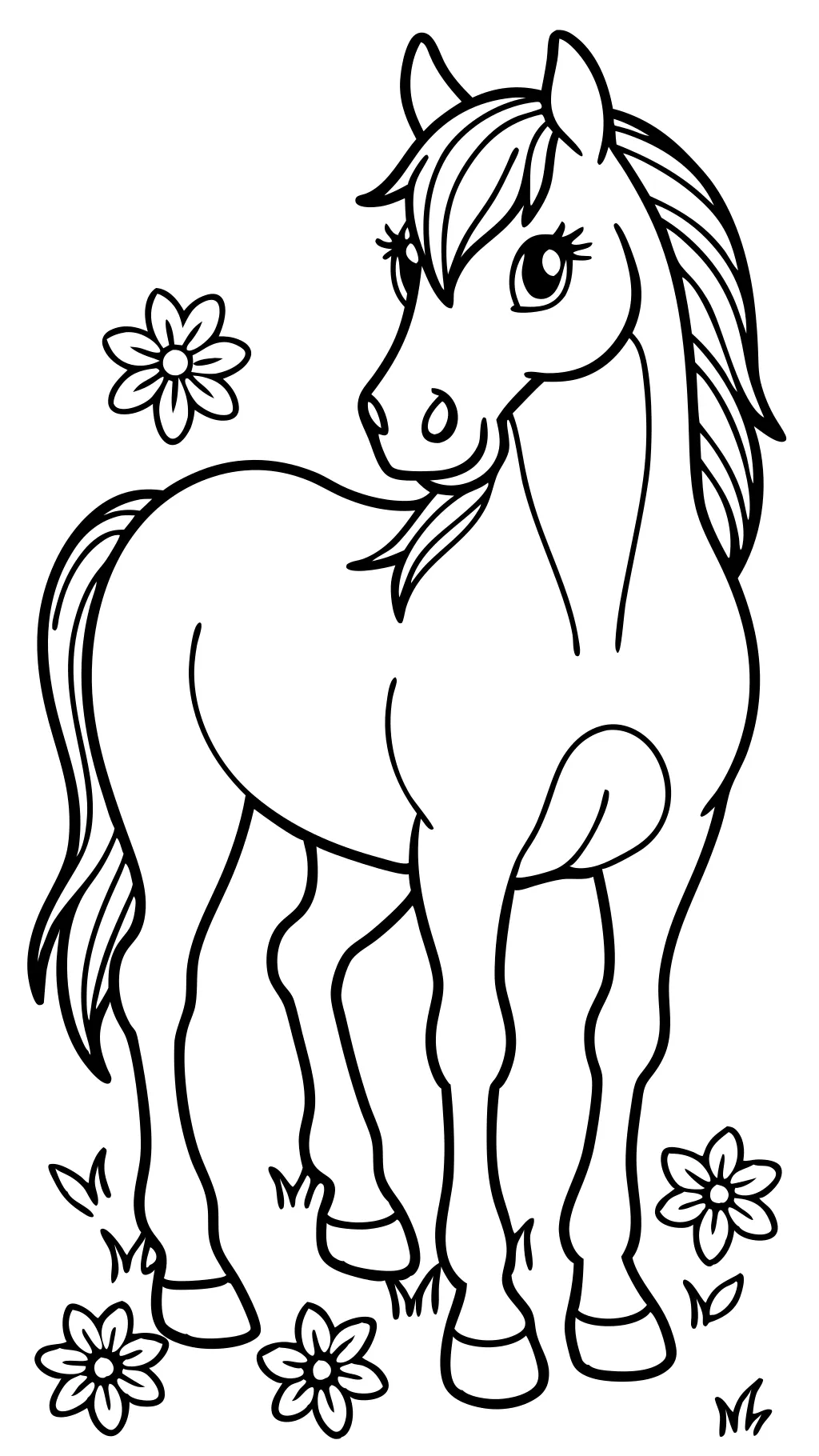 coloriages de chevaux imprimables gratuitement